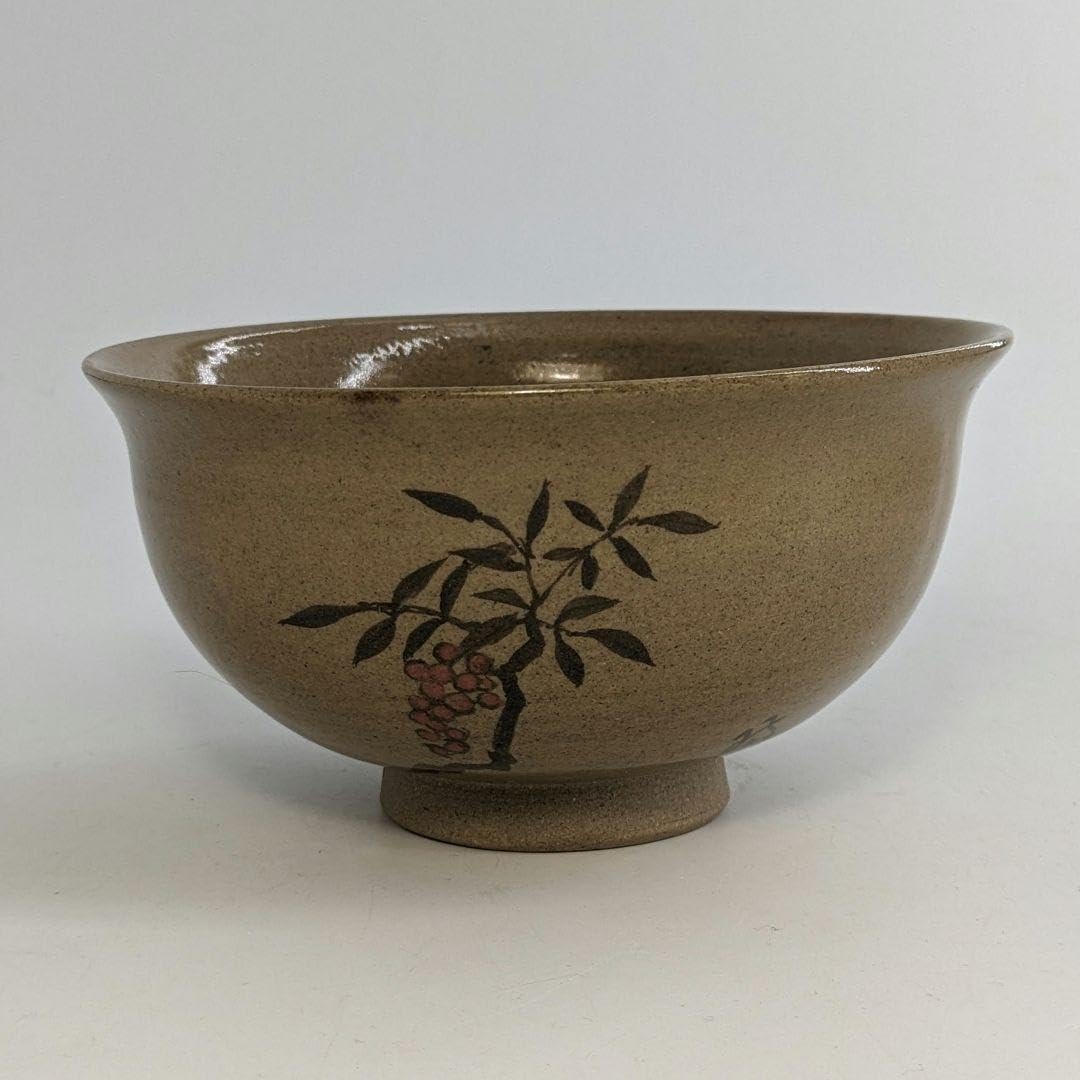 宮川陽仙 虫明焼 耳付水指 茶道具 茶器 食器 容器 抹茶 工芸品 茶陶 茶の湯 Amazon.co.jp: 宮川陽仙 虫明焼 藤絵茶盌 抹茶碗 抹茶茶碗 茶道具 茶器
